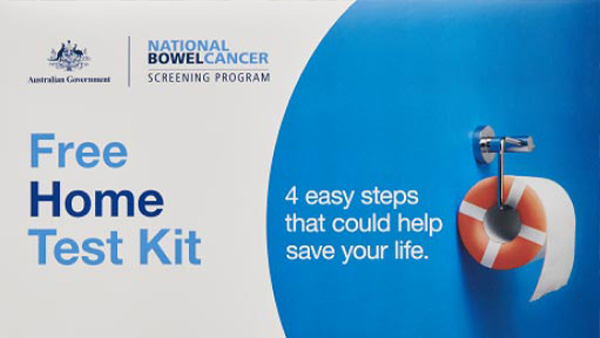 National Bowel Cancer Screening Program free home test kit